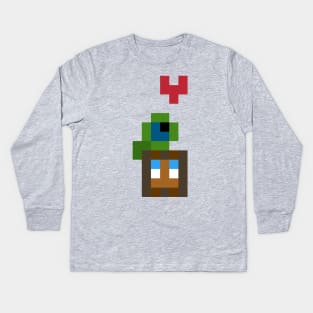 Pixel Sam and Tim Kids Long Sleeve T-Shirt